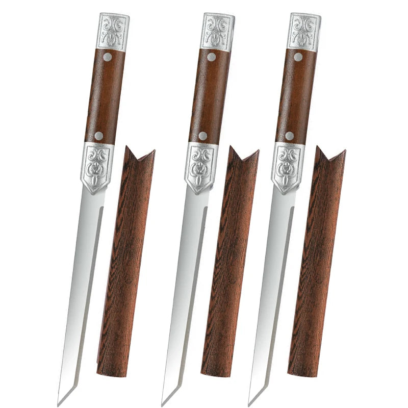 1/2/3-piece kitchen knife set Japanese Kitchen Knife with Sheath Stainless Steel Chef Knife for Cooking Meat and Vegetables