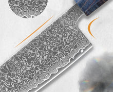 1-5 PCS Kitchen Knife set Damascus Steel Japanese chef Knife Santoku Knife Nakiri Knife kiritsuke knife Stable wood Handle