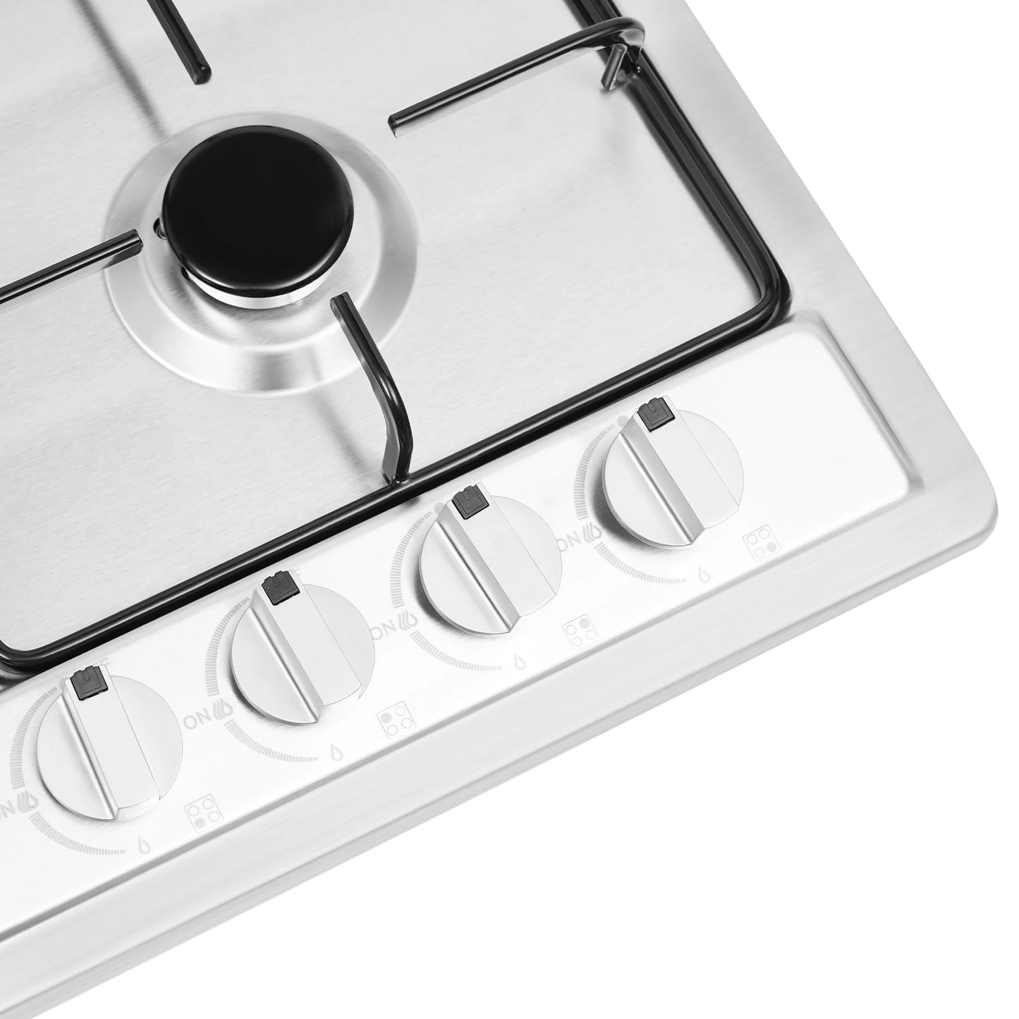Clearance Sale Powerful Sealed Burners Gas Stove Safety Auto-Shutoff Cooktop with 4 Nozzles for Home Restaurant Cooking