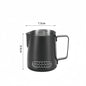 Coffee Milk Frother Jug Temperature Sensing Patch Stainless Steel Accurate Scale Volume Control Advanced Professional CoffeeTool