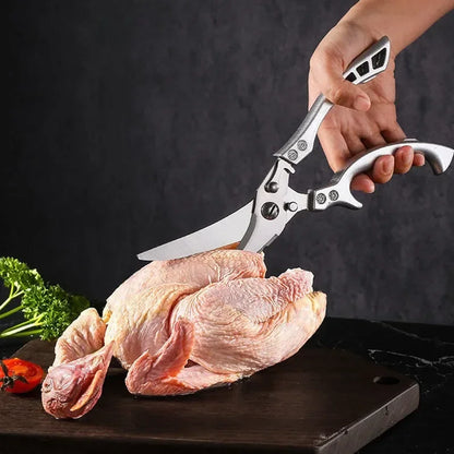 1PC Powerful Kitchen Scissors  Chichen Bone Duck Fish Scissors Stainless Steel Professional Knife Scissors for BBQ Cooking