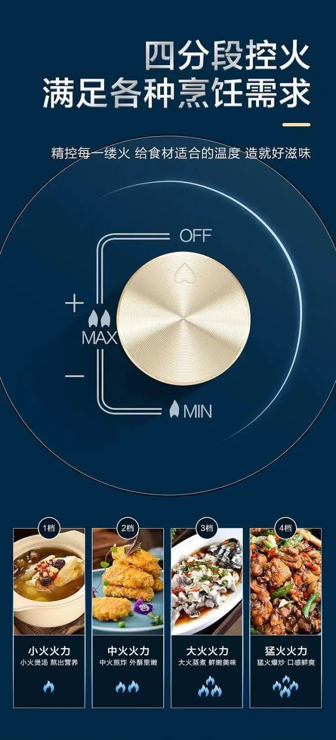 Gas gas stove pure copper direct injection fire double stove natural liquefied gas timing embedded desktop stove new
