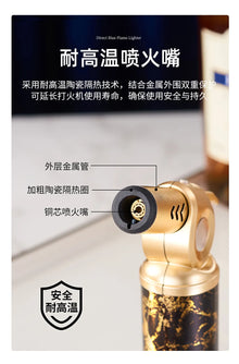 JOBON Metal Windproof Cigar Lighter Camping Kitchen BBQ Baking Tool Welding Gun Turbine Torch Lighters smoke accesoires