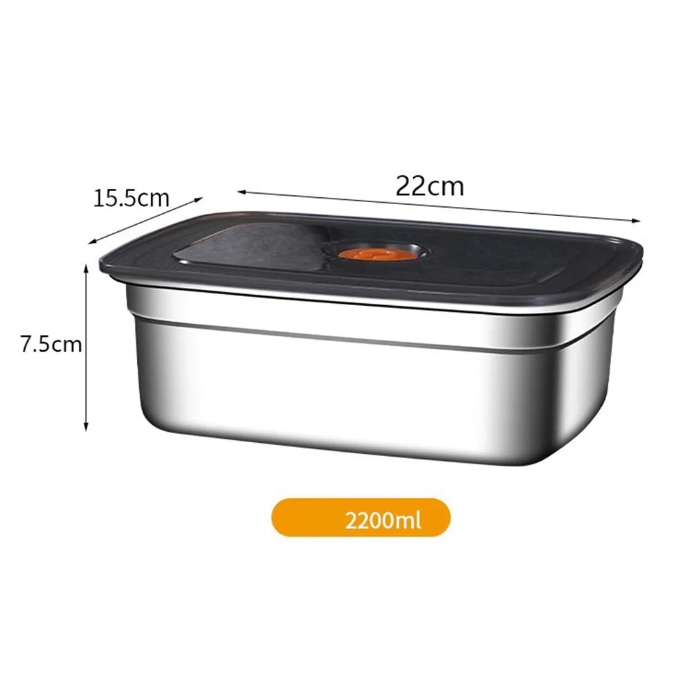 Stainless Steel Camping Lunch Box – Leak-Proof, Freezer & Microwave Safe Bento Container