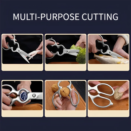 Multi-Functional Kitchen Scissors Chicken Bone Scissors Non-Slip Handle  Fish BBQ Scissors Cooking Scissors  Scissors Tools