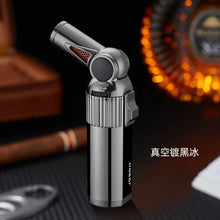 JOBON Folding High Power Spray Gun Windproof Jet Blue Flame Butane Gas Torch Lighter Safety Lock Switch Portable Cigar Lighters