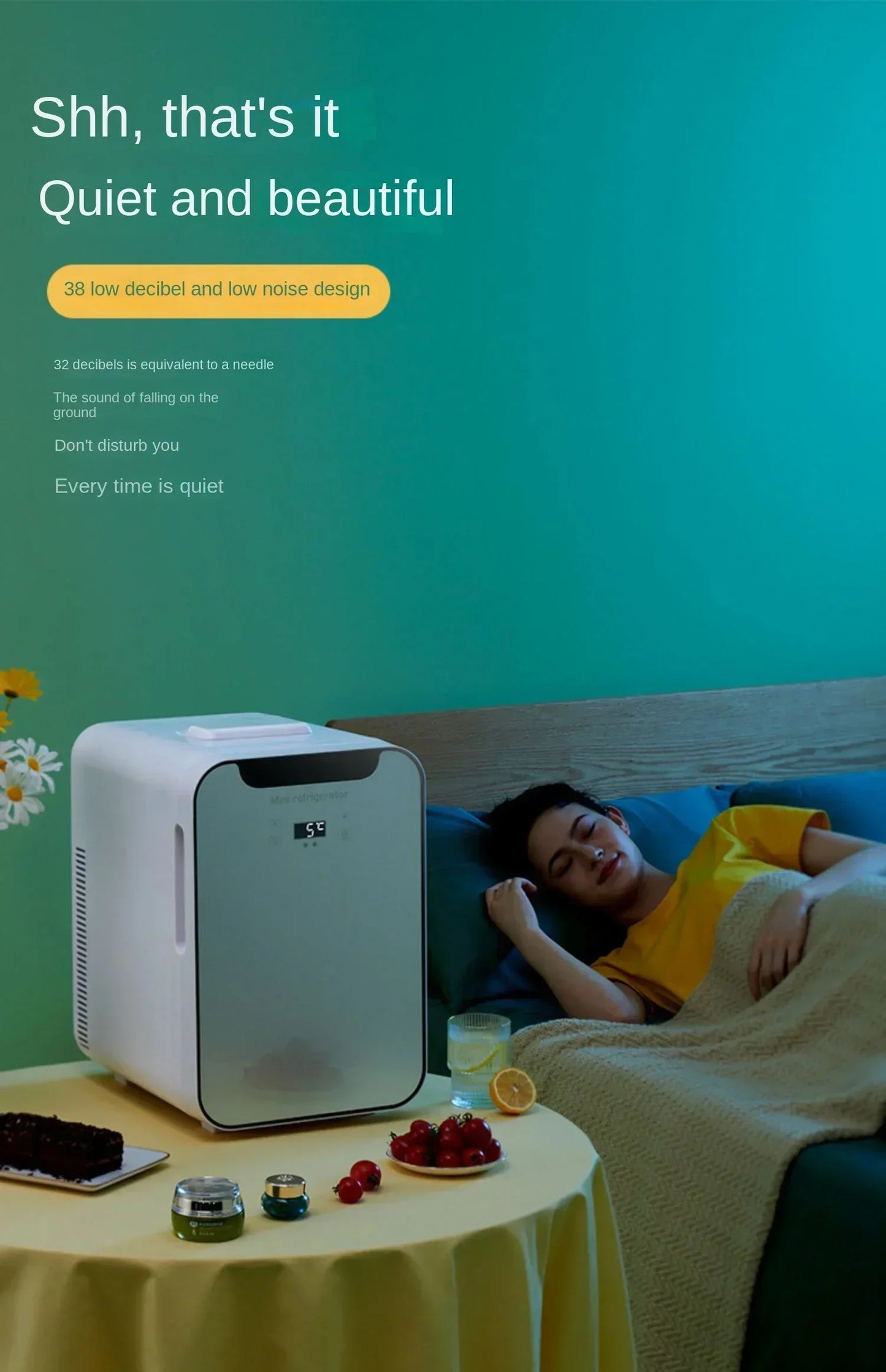 220V Mini Refrigerator Small Household Dormitory Car Mounted Refrigerator Mini Student Refrigeration Single Person Small  HCB1