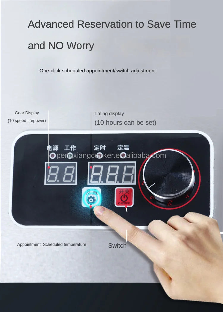 Warranty CE 3500W Industrial Hotel Restaurant Stainless Steel Electric 4 Burner Commercial Induction Cooker Manufacturer