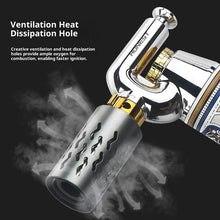 HONEST High Temperature Welding Gun 2 Types Of Flames Butane Gas Turbine Torch Lighter Outdoor BBQ Kitchen Cigar Lighters Gadget