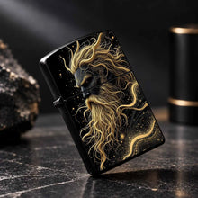 Nordic Myth Star God Themed Portable Lighter, Black Gold Myth Art Style Trendy Creative Item, Practical Accessory For Daily Outings, Suitable For Multiple Scenarios, Exquisite Texture Ideal Gift, Unique Atmospheric Stylish Sm