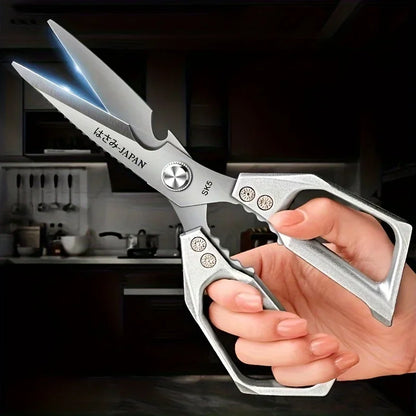 Kitchen Scissors Stainless Steel strong chicken bone scissors Multifunctional fish killing dedicated household food scissors SK5