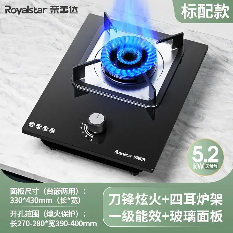 【hot item】Single Stove Household Desktop Gas Stove For Liquefied Natural Gas Embedded Single Eye Stove