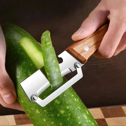 2026 Wooden Multi Functional Vegetable Peeler With Ergonomic Handle For Peeling And Slicing Fruits And Vegetables Durable Smooth