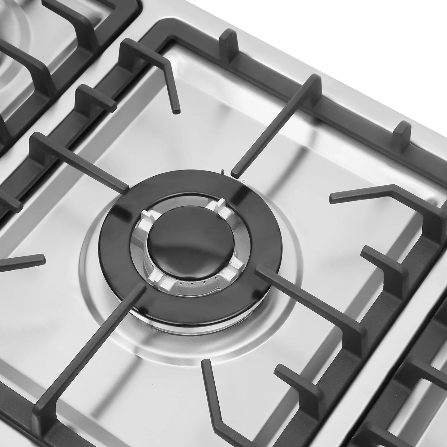 5 Burner Built-in Gas Cooktop Stainless Steel Gas Propane 83*47cm To Clean Gas Cooking Natural Gas Built-In Installation Precise