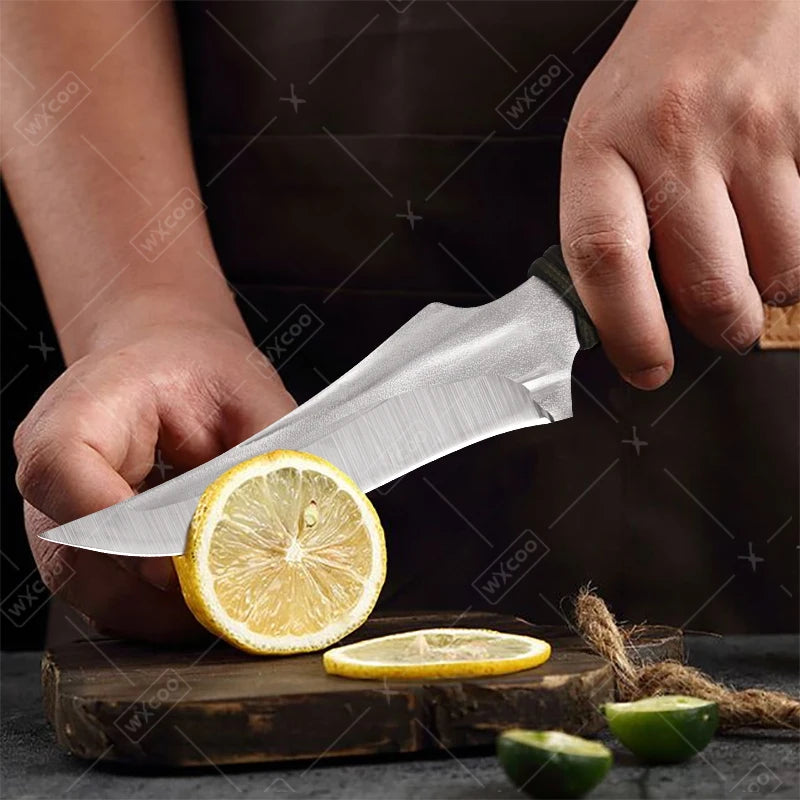 WXCOO Kitchen Boning Knife Butcher's Cutting Knife Slicing Meat Cleaver Full Tang Handmade Forged Knife Kitchen Accessories
