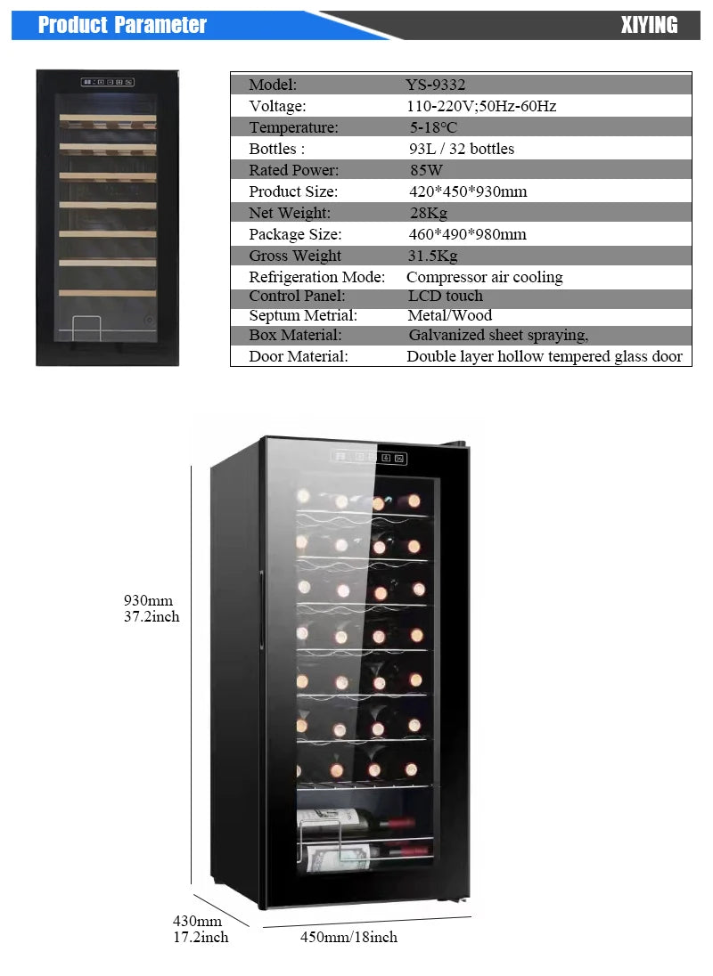 2025 New Wine Refrigerator Cabinet Luxury High-End Hotel Room Wine Fridge for Living Room Ice Bar