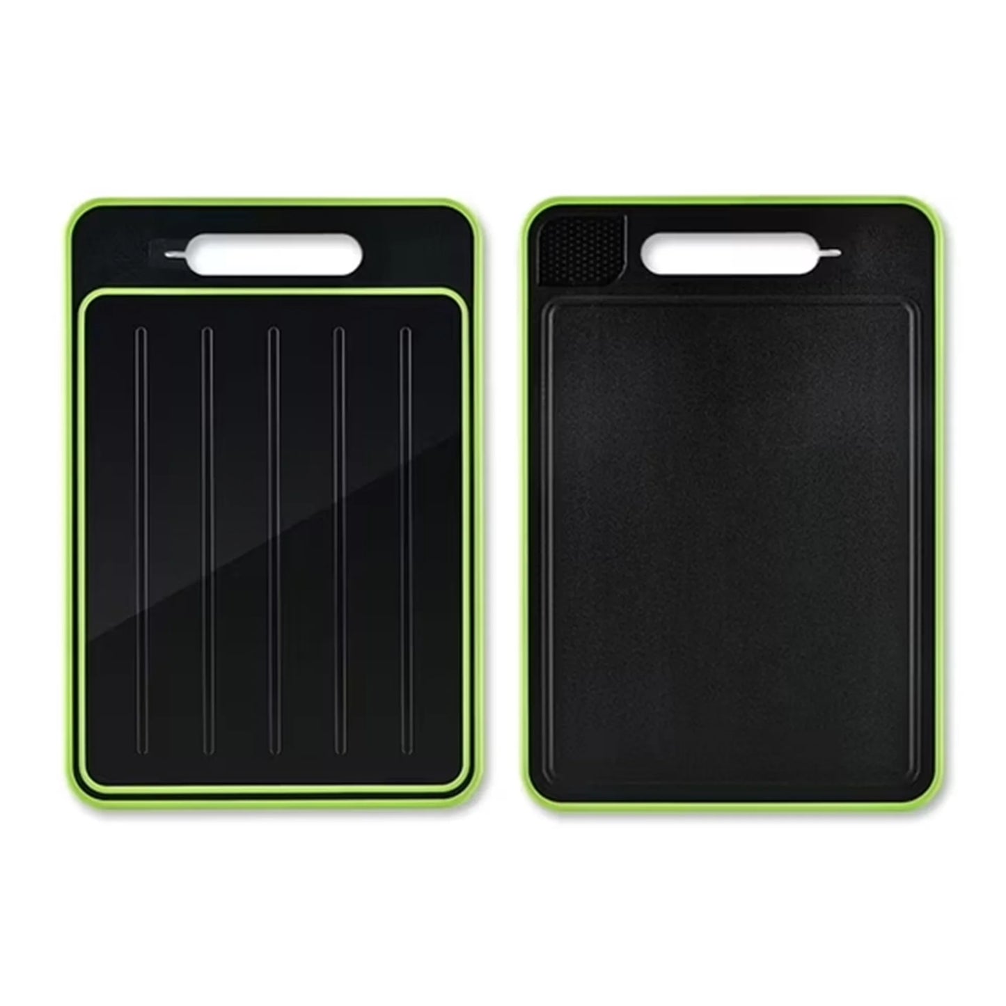 3-in-1 Stainless Steel Cutting Board for Kitchen, Double Sided,Non Toxic Cutting Board, with Juice Groove,Easy Clean,Wheat Straw PP Large Chopping Board (15''*10'')