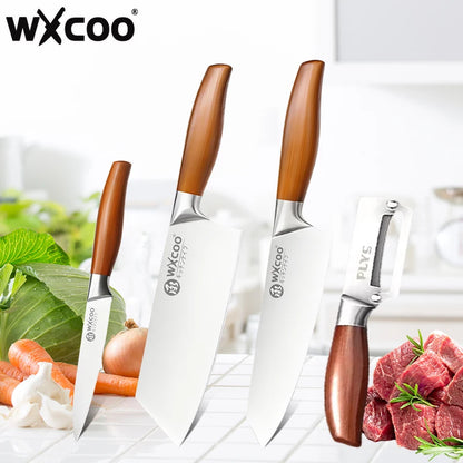 Professional Kitchen Knife for Fruit Peeler Meat Cleaver Chopping Knife Stainless Steel Chef Knife for Cut Meat Removing Bones