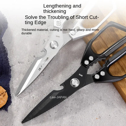 Heavy-Duty Kitchen & Craft Scissors - Cuts Poultry Bones, Fabric & More | Multi-Purpose Stainless Steel Shears