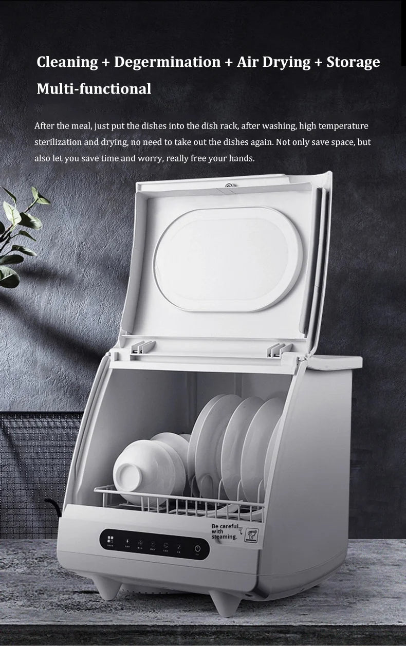 Customizable Smart Built-in Mini Dishwasher Fully Automatic 4 Sets Capacity Class Energy Efficient Easy Install for Household