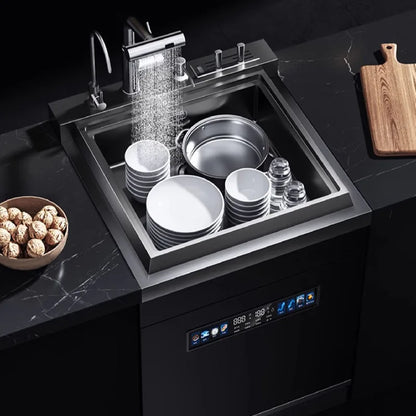 Dishwasher,Integrated Sink All-in-one,Kitchen Sink,Automatic Cleaning,Smart Home Appliance,Space-saving Efficient Dishwasher