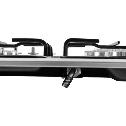 4 Burners Stainless Steel Gas Stove,  22″x20″ Built-In Natural Gas Cooktop  Gas Stove Top with Sealed Burner, Pulsed Ignition, Thermocouple Protection
