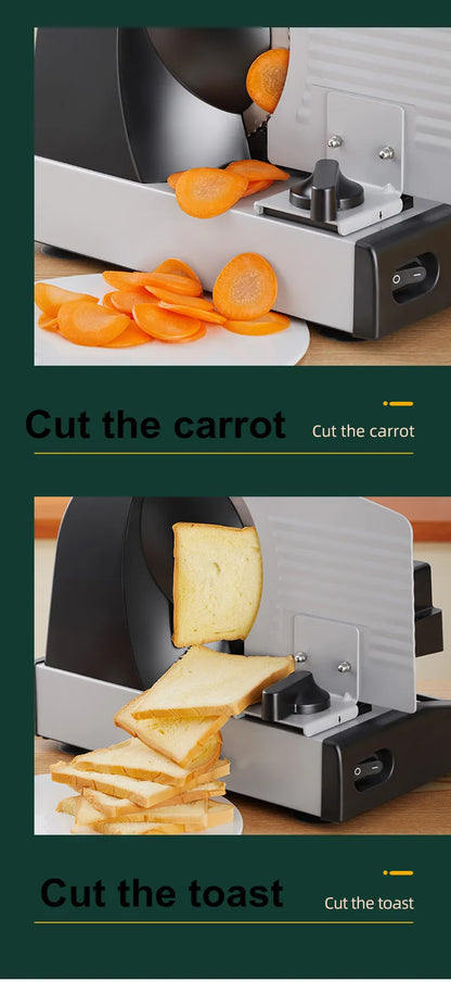 2025 Electric Food Slicer Meat Food Household Desktop Meat Slicer Lamb and Beef Slicers 0-22mm Bread Ham Meat Cutting Machine