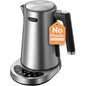 1.7L Stainless Steel Electric Kettle with 5 Temperature Presets, Fast Boil, 2 Lid Openings, and 60-Minute Keep Warm Feature