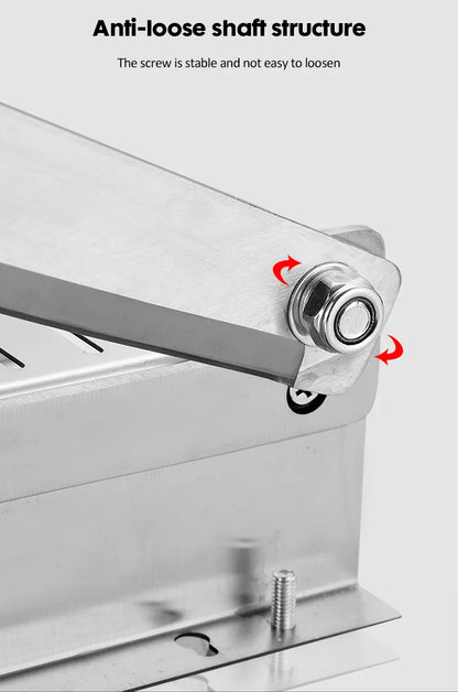 2022 Manual Stainless Steel Food Cutter Slicing Machine Automatic Home Kitchen Frozen Meat Slicer Meat Delivery Nonslip Handle