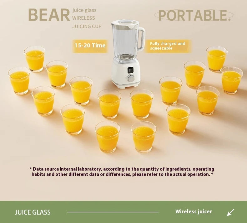 Portable Fruit Juicer Electric Juicer Blender Rechargeable Household Juice Squeezer Mixer Juice Extractor Juicer Machine