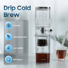 MHW-3BOMBER Iced Coffee Maker 400ml Cold Brewer Portable Cold Brewing Coffee Kettle Glass Coffee Pitcher Summer Camping Tools
