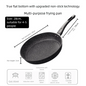 22/24/26/28cm Steak Frying Pan with Glass Lid Stone Skillet Cookware Muliti-Purpose NonStick Kitchen Cooking Tools