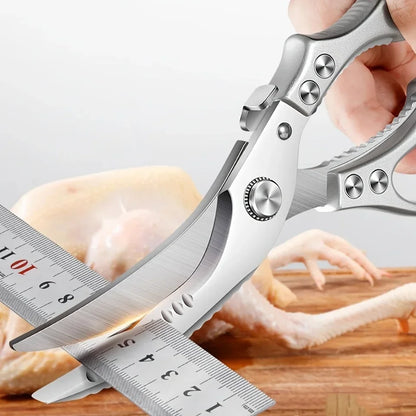 2025 New Kitchen Strong Scissors Sharp Stainless Steel Scissors BBQ Scissors Household Chicken Bone Scissors, Steak Scissors