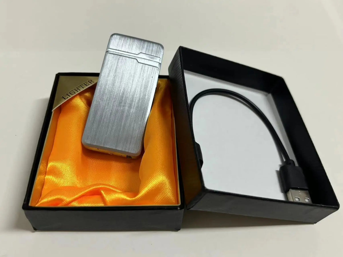 Plasma Dual ARC Touch Sensitive Lighter USB Rechargeable Windproof Flameless Lighter Gift for Men