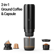 Portable Espresso Coffee Machine 3-in-1 Capsule Coffee Maker for Car Home Camping - Compact Travel Espresso Machine