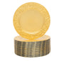 100 Pcs Silver Round Charger Plates Set, Reusable Serving Plates Disposable Platters for Wedding Party Banquets Picnics