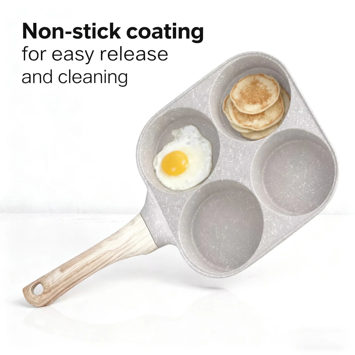 4-hole frying pan breakfast pan nonstick egg hamburger pancake fried egg artifact steak pot