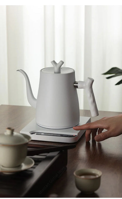 1000W Gooseneck Electric Kettle Hand Brewing Coffee Pot Smart Temperature Control Teapot 1.0L Slender Mouth Pot Boil Water Jug