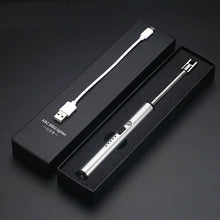 Type-C Rechargeable Kitchen Artifact Portable Smart Pulse Igniter Household Gas Stove Long Handle Electronic Lighter Wholesale