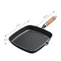 22cm 24cm Thickened Cast Iron Steak Frying Pan Non-coated Non-stick Household Stripes Frying Steak Special Pan