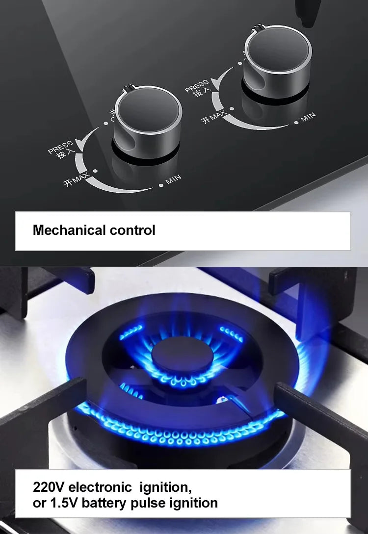 High Quality Cooktop 4 Gas 1 Single Electric  Ceramic Hob Built in Induction and Gas Stove