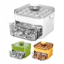 50 Grids Press Type Ice Cube Mold Double-layer Ice Cube Tray with Lid Reusable Ice Box Ice Making Tools Ice Storage Ice Machine