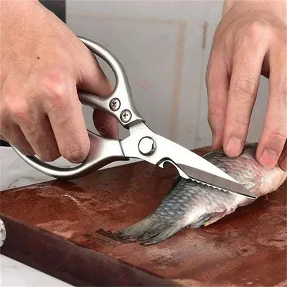 Kitchen Scissors Set Stainless Steel Chicken Bone Scissor Multifunctional Scissors Fish Scales Duck Meat Shear Cooking Tool