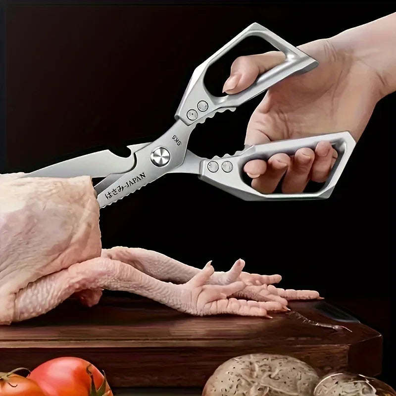 Sharp Stainless Steel Kitchen Scissors Poultry Shears Fish Bone Remover Multifunctional Meat Food Cutter Scissors For Kitchen