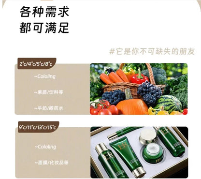 USB/220V Compact Portable Refrigerator for Cars, Dormitories, Beauty Masks, Makeup, and Breast Milk Storage DD