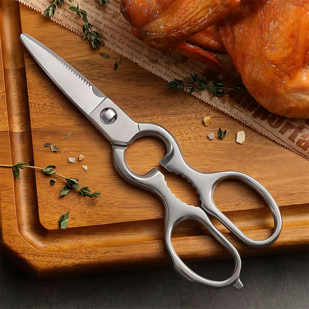 Multi-Functional Kitchen Scissors Chicken Bone Scissors Non-Slip Handle  Fish BBQ Scissors Cooking Scissors  Scissors Tools