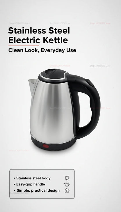 2.0L Smart Kettles Large Capacity Electric Kettle 304 Stainless Steel Durable Portable Water Boiler Pot Fast Boil Quickly Kettle
