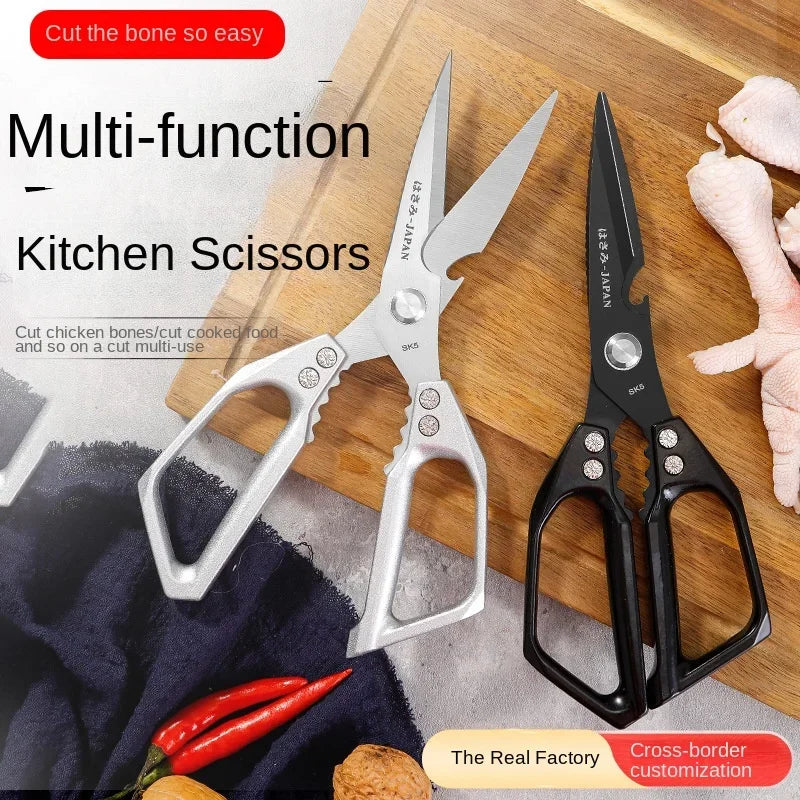 Heavy-Duty Kitchen & Craft Scissors - Cuts Poultry Bones, Fabric & More | Multi-Purpose Stainless Steel Shears
