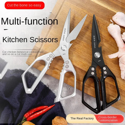 Heavy-Duty Kitchen & Craft Scissors - Cuts Poultry Bones, Fabric & More | Multi-Purpose Stainless Steel Shears