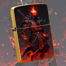 Trendy Cool Flame Samurai Themed Portable Lighter, Stylish Oni Decorative Accessory For Daily Use, Outdoor Camping, Candle And Incense Ignition, Ideal Unique Gift For Anime And Game Enthusiasts, Personalized Desktop Display C
